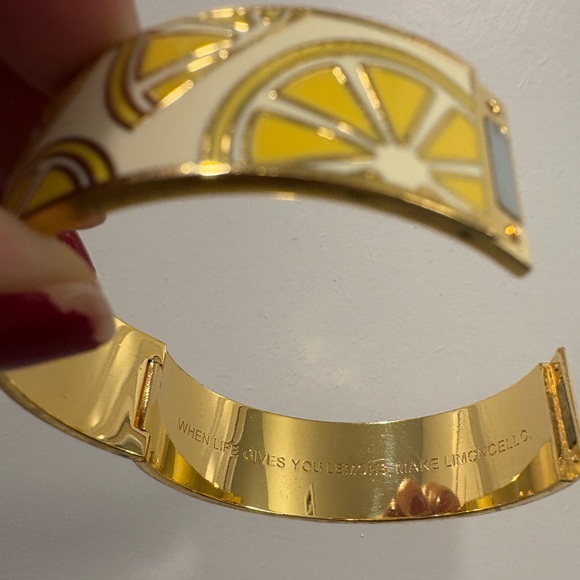 Kate Spade Lemon Enamel Bangle - Picture 3 of 5